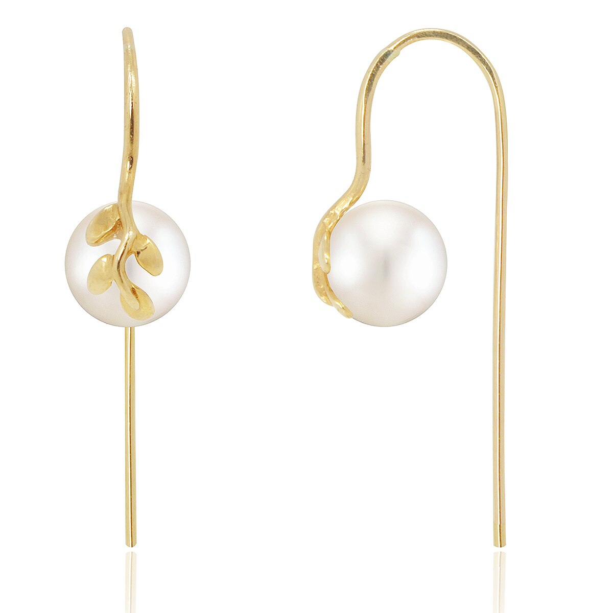 7.5-8.0mm 아코야 진주 라운드 귀걸이