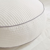 루마인 홈 피그먼트 순면 반달 쿠션 - 아이보리