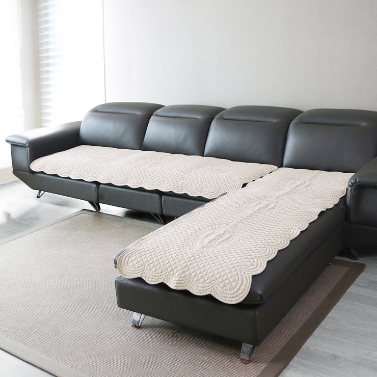 플로티나 순면 퀼팅 소파패드2P 65x180cm - 아이보리 플로티나 순면 퀼팅 소파패드2P 65x180cm - 아이보리