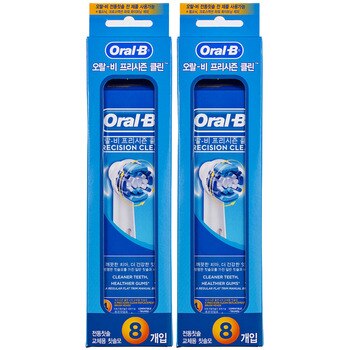 오랄비 프리시젼클린 전동 칫솔모 8개입 X 2팩 오랄비 프리시젼클린 전동 칫솔모 8개입 X 2팩