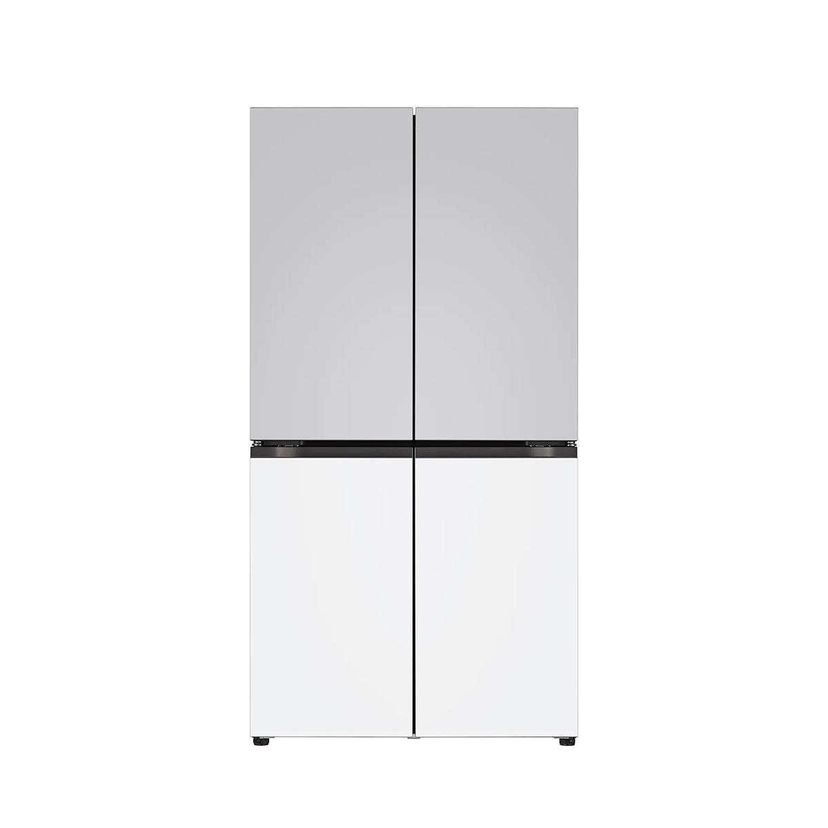 LG 오브제 AI 냉장고 870L, 메탈 그레이/화이트