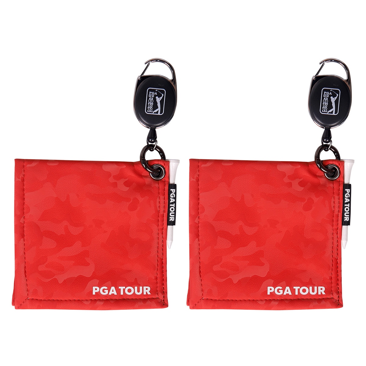 PGA Tour 카모 골프 릴클리너 스포츠타월 21PTACL - 레드 x 2