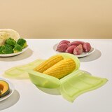 실리만 실리콘 날개형 찜기 (트레이 포함) - 그린