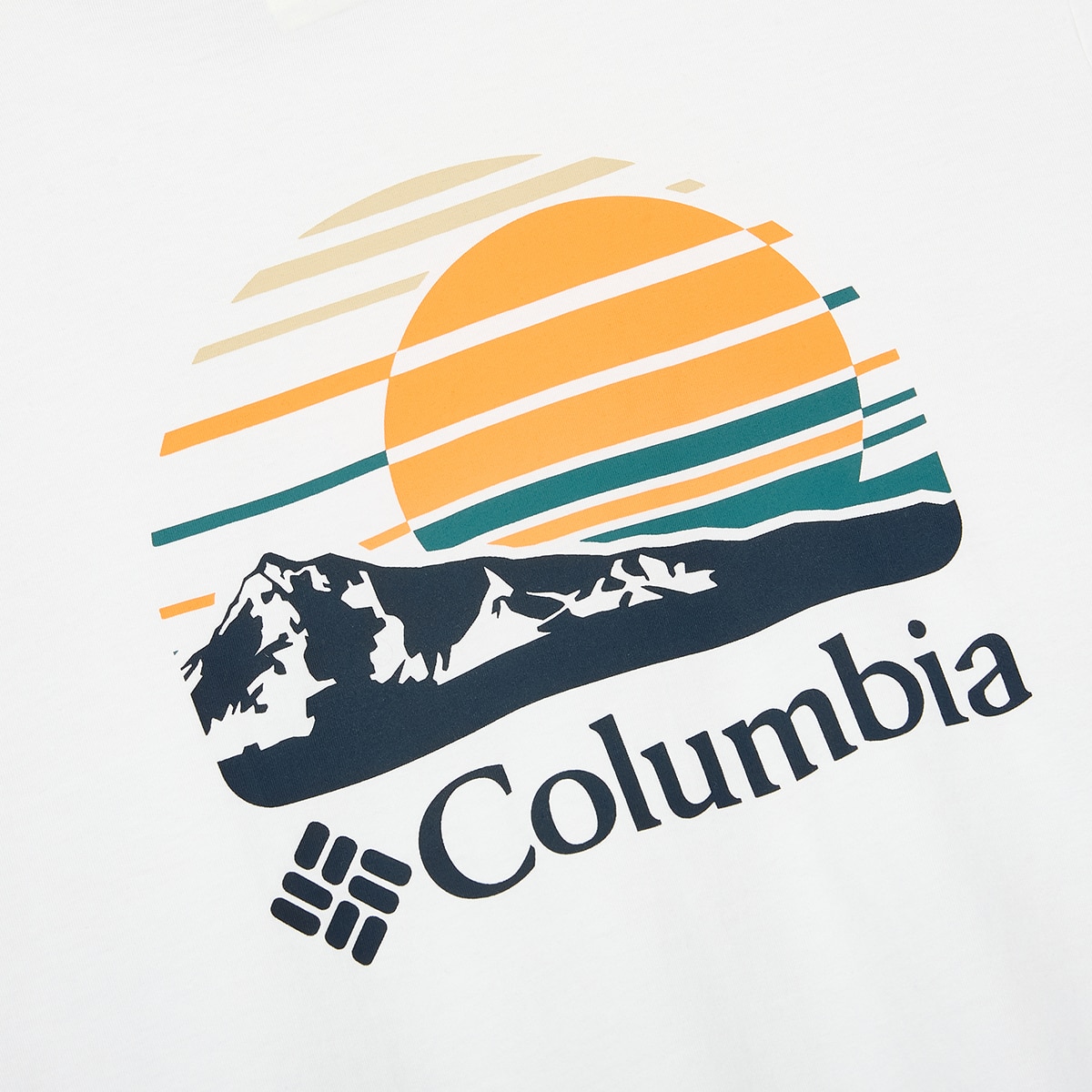 컬럼비아 남성 반소매 티셔츠 - 화이트