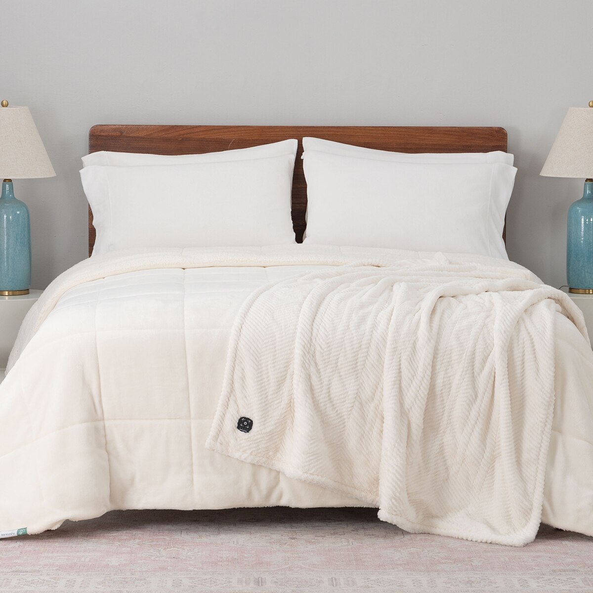 Berkshire 전기 담요 127 x 152cm - 크림