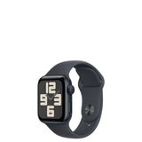 Apple 워치 SE GPS 40mm 미드나잇 알루미늄 스포츠 밴드 - S/M