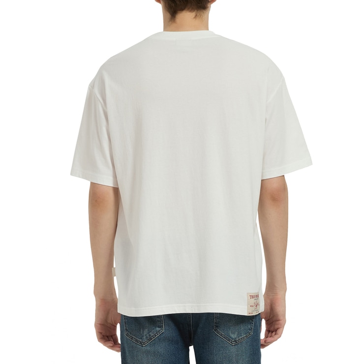 트루 릴리젼 남성 반소매 티셔츠 - 화이트, S