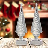 LED 크리스마스 트리 워터글로브 2개 세트 - 실버 LED 크리스마스 트리 워터글로브 2개 세트 - 실버