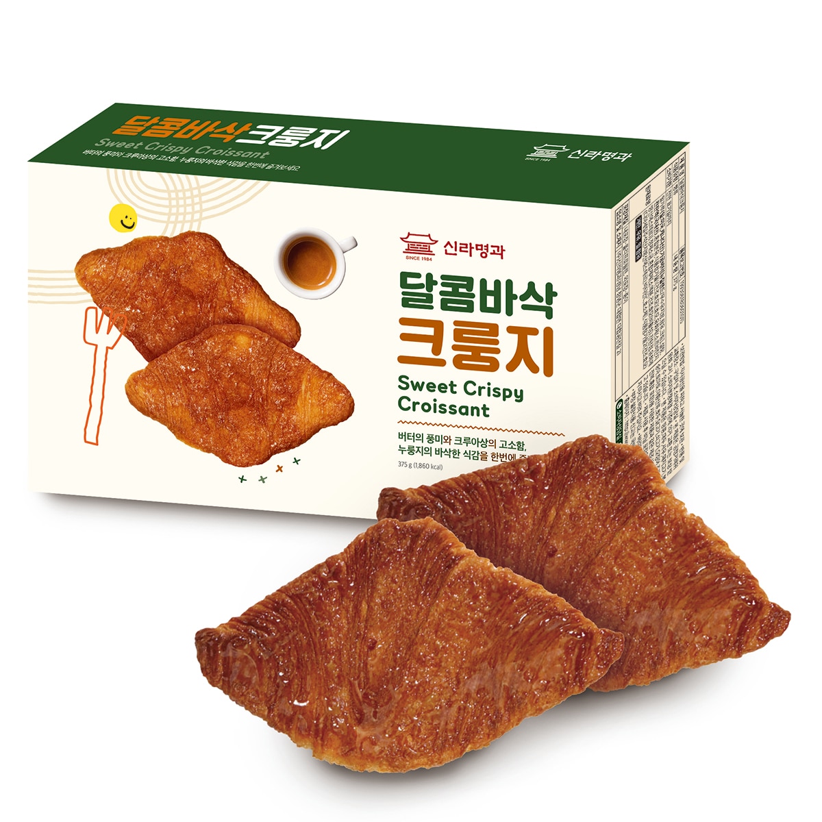 신라명과 달콤바삭 크룽지 25g x 15입