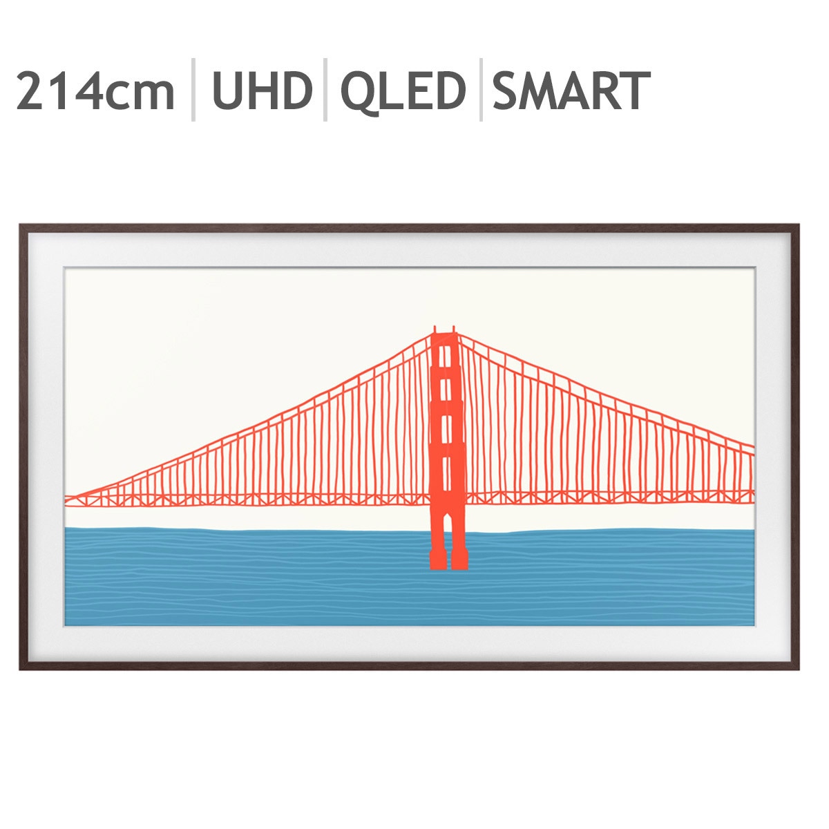 삼성 더 프레임 QLED TV KQ85LSB03AFXKR 214cm (85) - 브라운