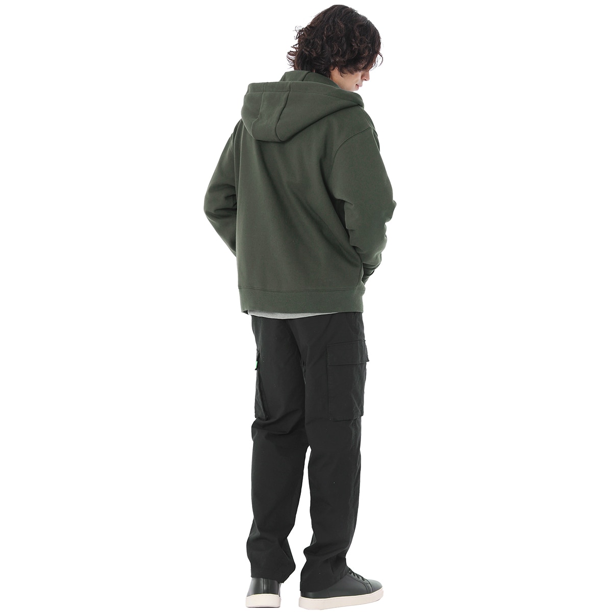 UCLA 남성 플리스 후드 집업 - 카키 UCLA 남성 플리스 후드 집업 - 카키