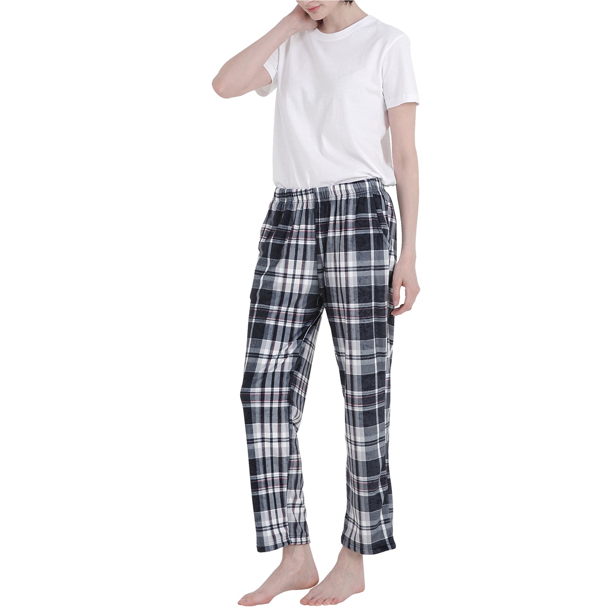 비비안 여성 스판 라운지 바지 2PK - 핑크/네이비