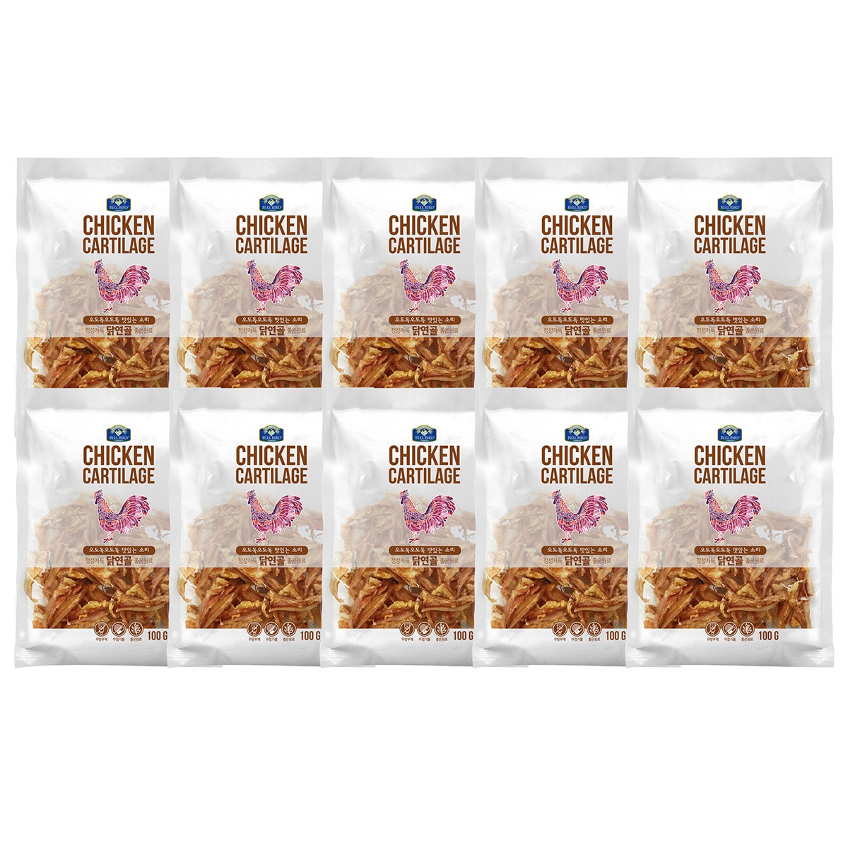 벨버드 애견용 닭연골 100g x 10