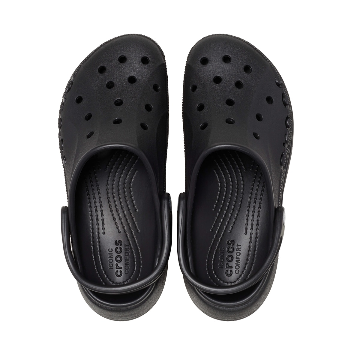 크록스 바야 플랫폼 클로그 - 블랙 크록스 바야 플랫폼 클로그 - 블랙