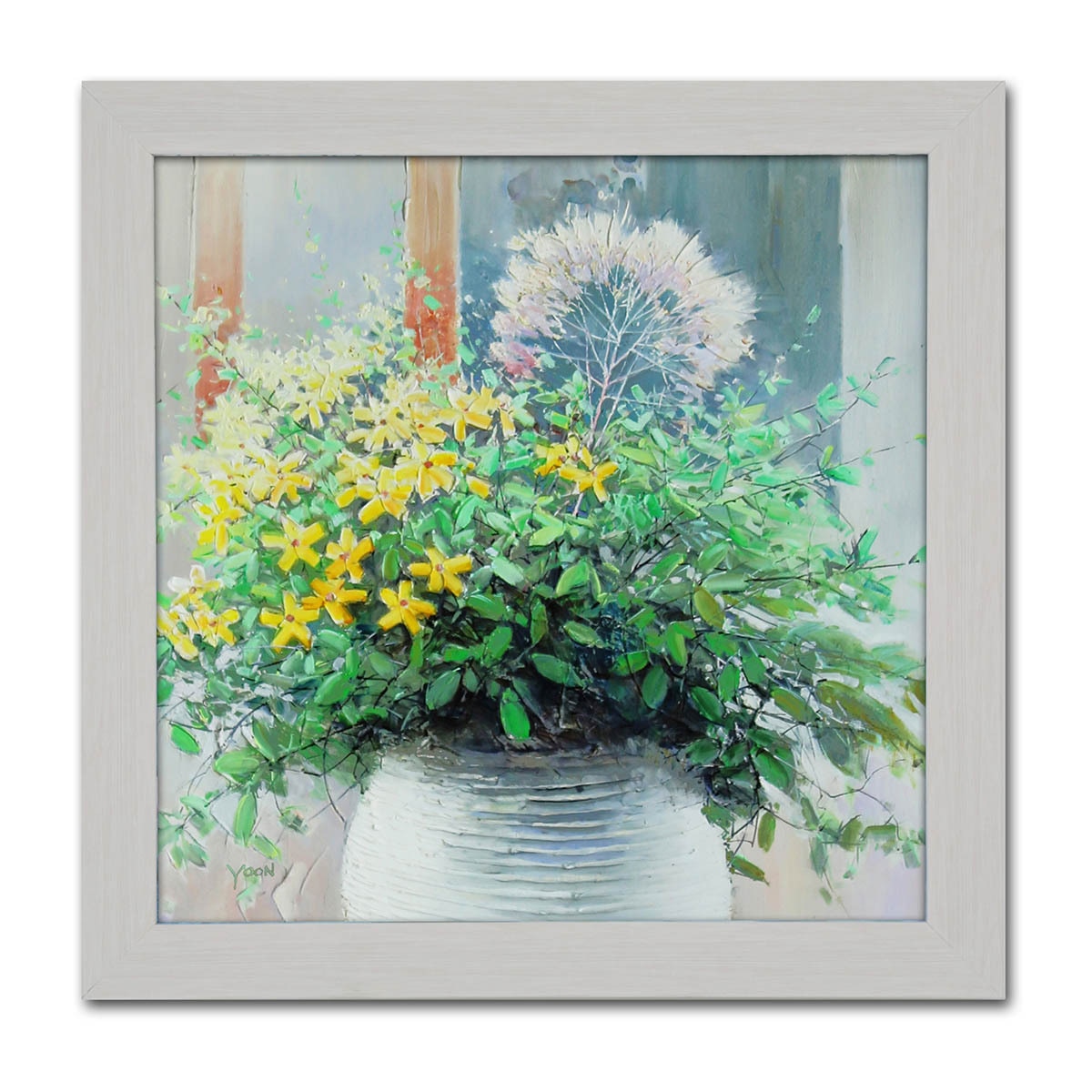 지클레 정방형 명화 47.5 x 47.5cm - 개나리의 합창