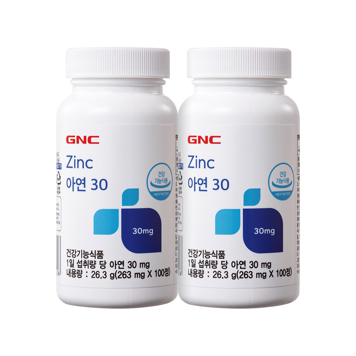 GNC아연30, 263mg x 100정x 2