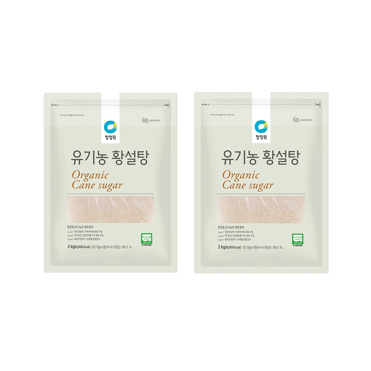 청정원 유기농 황설탕 2kg x 2