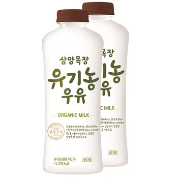 삼양 대관령목장 유기농 우유 1Lx2