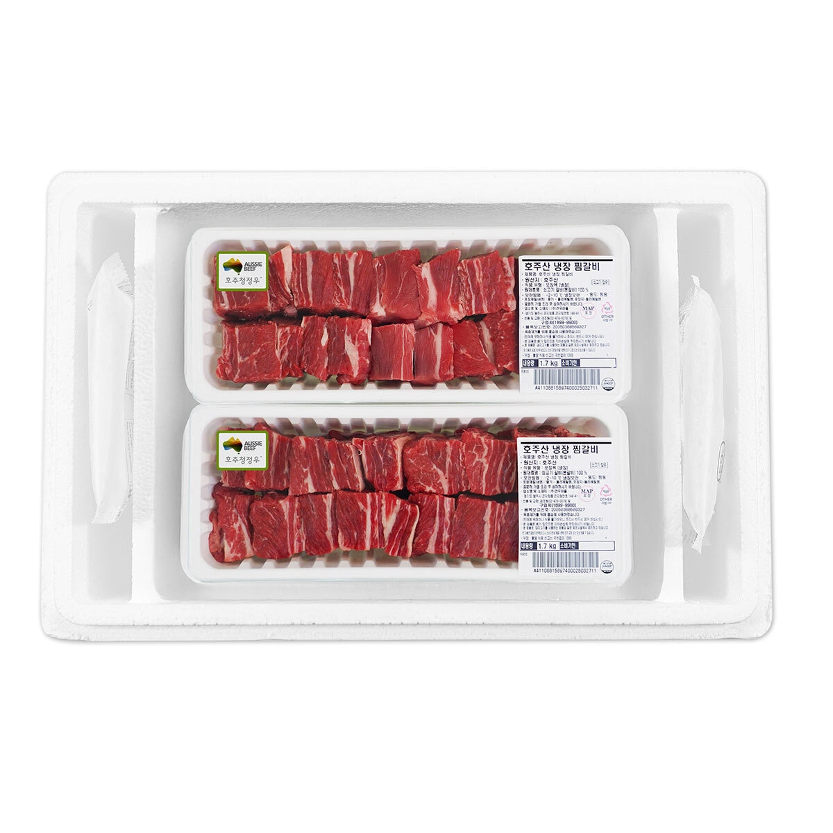 호주산 냉장 찜갈비 1.7kg x 2팩 x 3세트