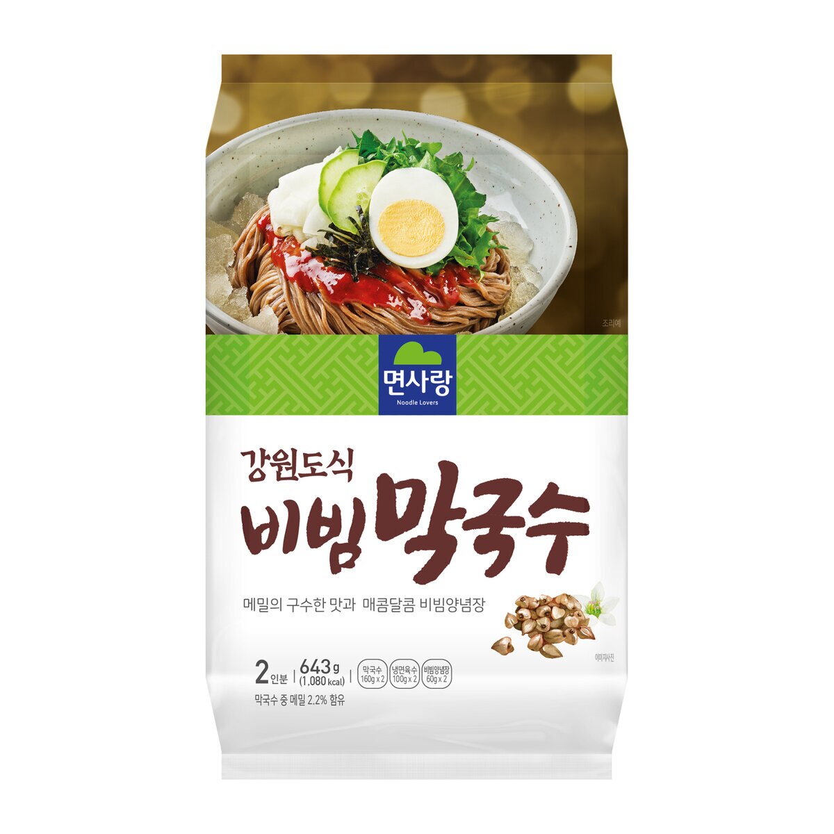 면사랑 강원도식 비빔 막국수 643g x 4