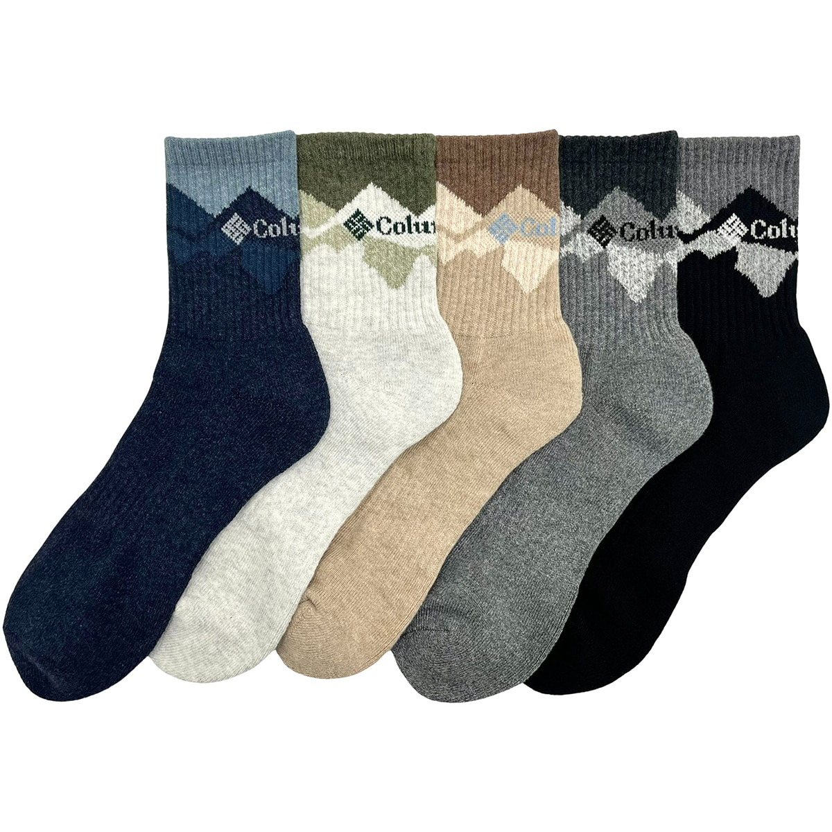 컬럼비아 성인 아웃도어 양말 5족 - L패턴