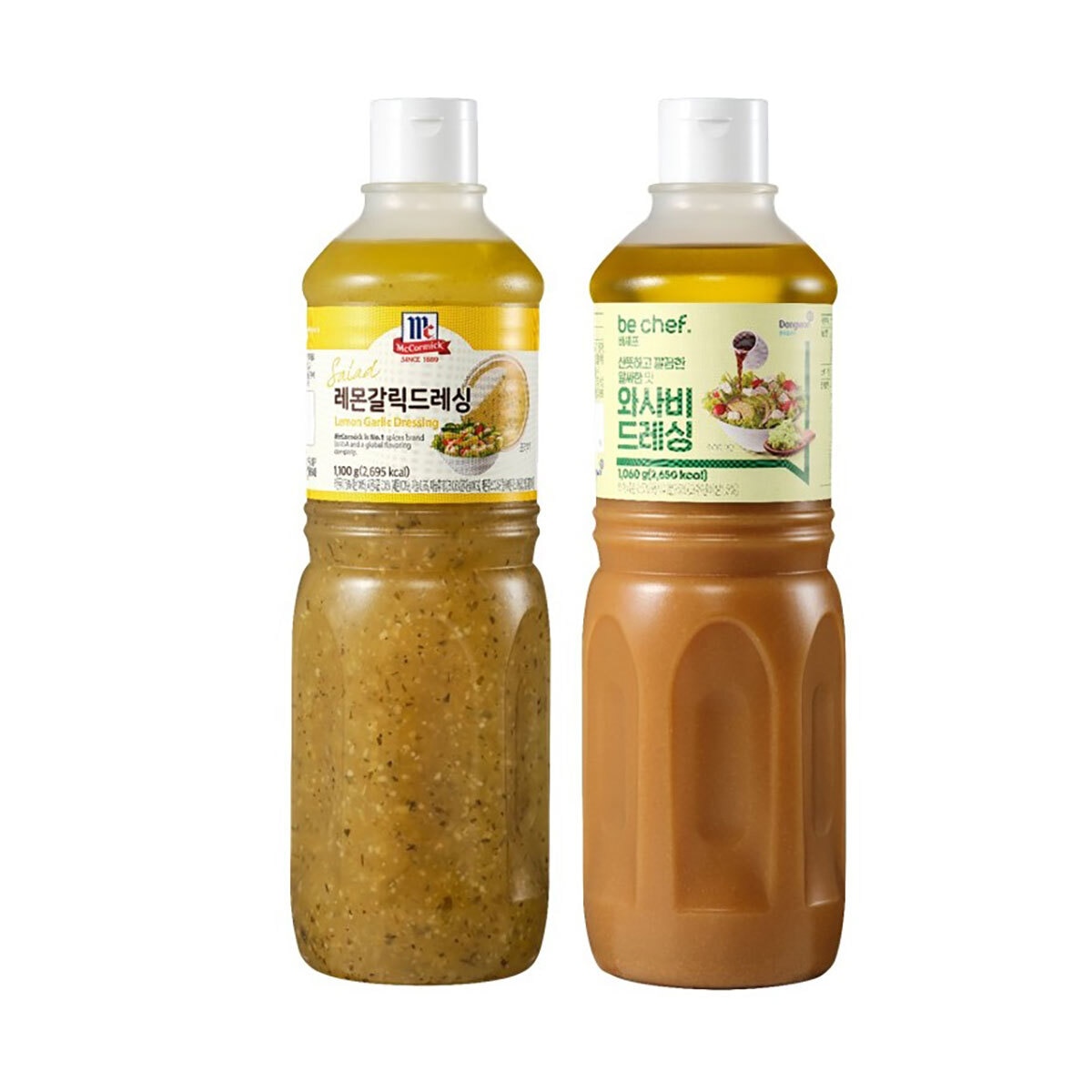 맥코믹 레몬갈릭 드레싱 1.1kg + 비셰프 와사비 드레싱 1,060g