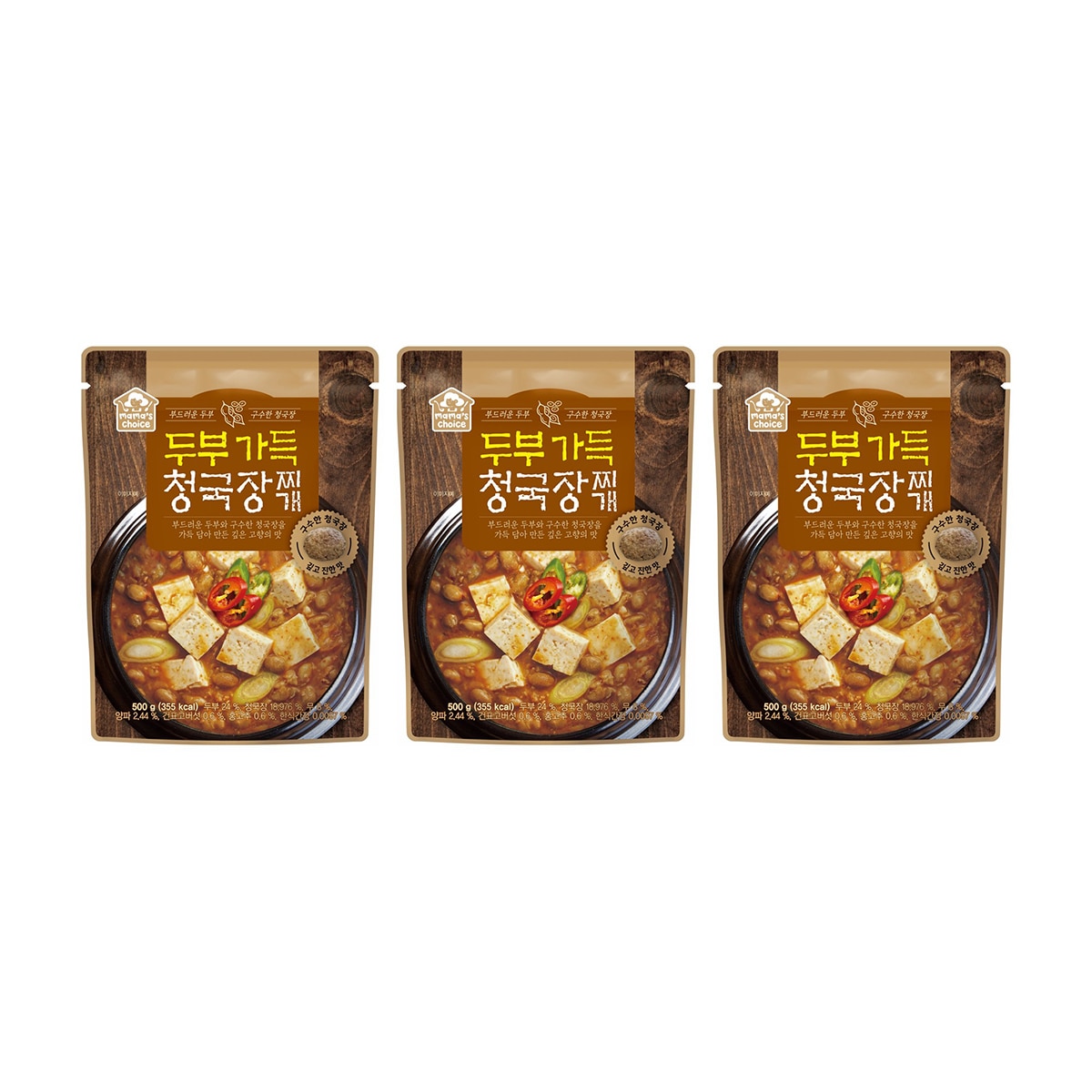 Mama's Choice 청국장 찌개 500g x 3