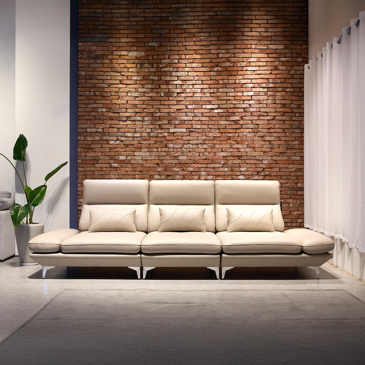 사트바 꼬모에디션 스윙쿠션 소파 4인