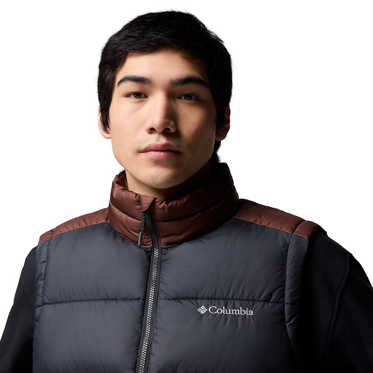 컬럼비아 남성 파이크 래이크II 패딩 베스트 - 브라운(배색), XL