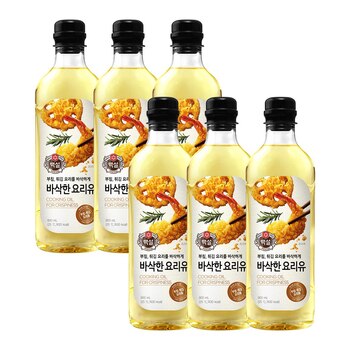 백설 바삭한 요리유 900ml x 6 백설 바삭한 요리유 900ml x 6