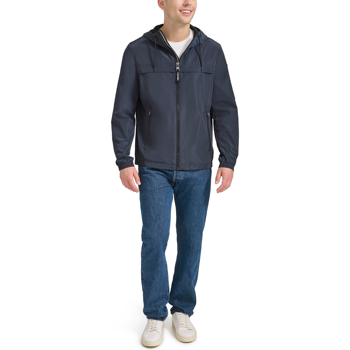 캘빈클라인 남성 바람막이 재킷 - 네이비, S
