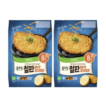풀무원철판 바삭 감자채전150G X 8 X 2