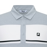 휠라 골프 남성 긴팔 폴로티 - 라이트그레이