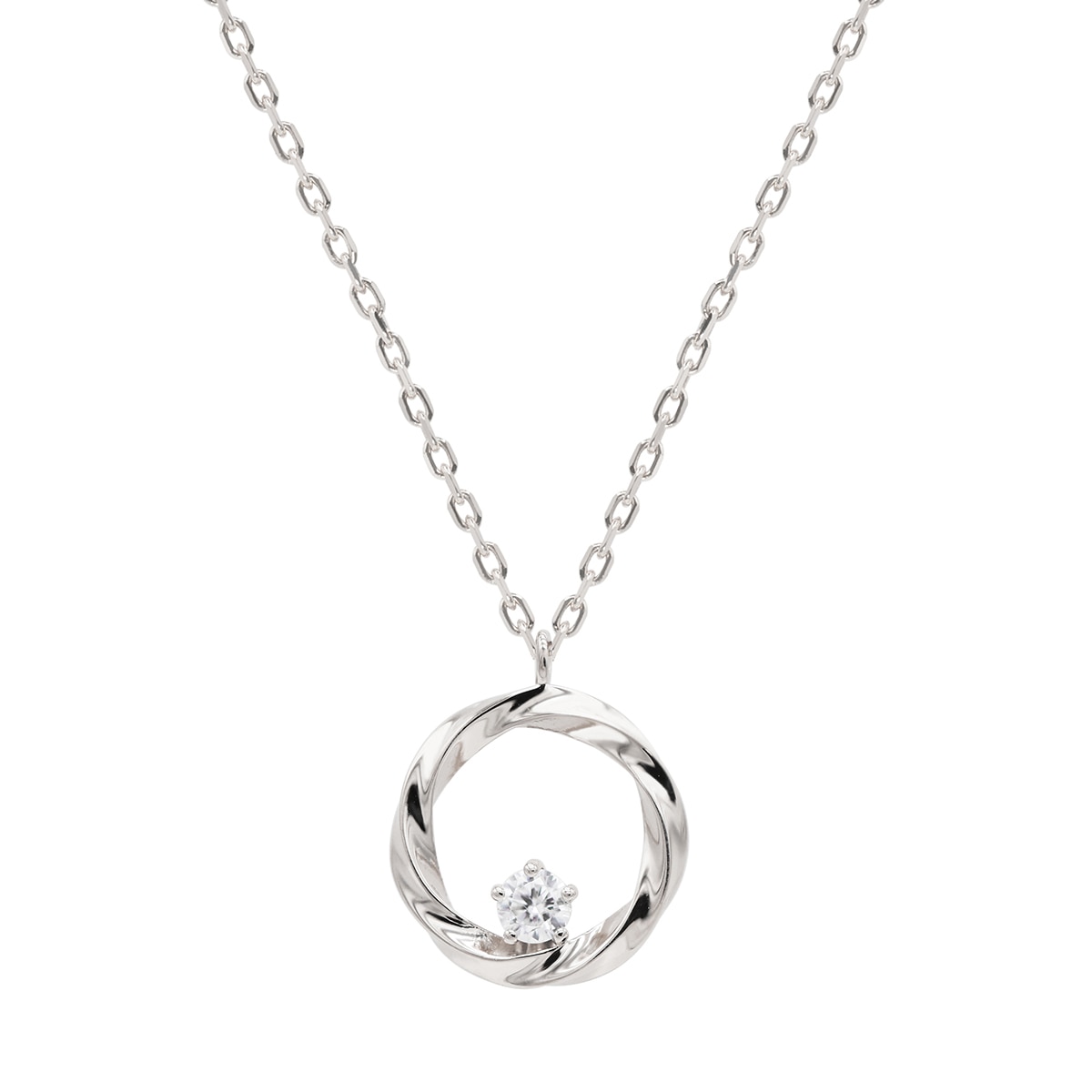 클라베드제이다이아몬드 0.1캐럿목걸이 인피닛