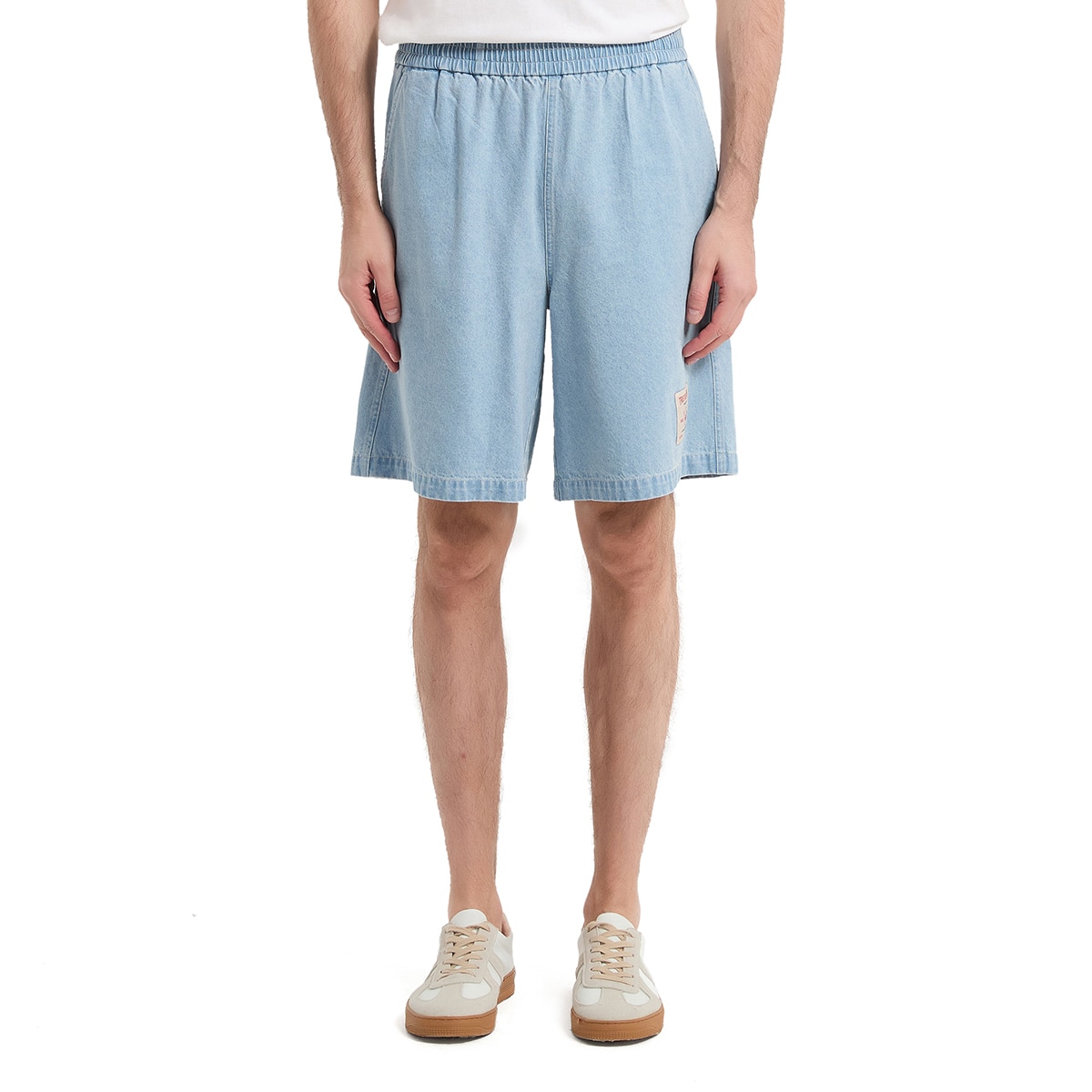 트루 릴리젼 남성 데님 반바지 - 라이트블루, S
