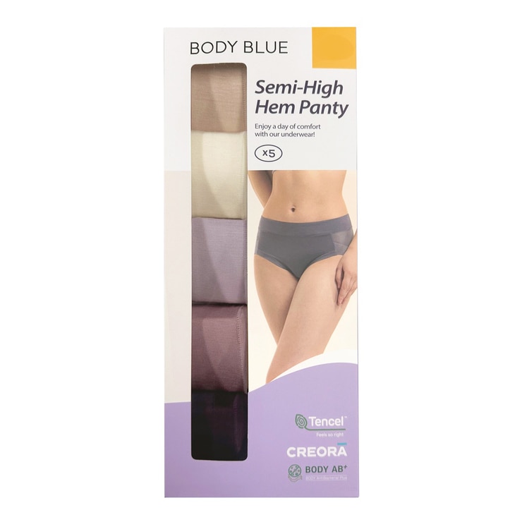 바디블루 여성 헴 팬티 5매 - 26C, 100 바디블루 여성 헴 팬티 5매 - 26C, 100