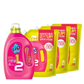 리큐 반만쓰는 진한겔 2.4L & 리필 1.8L x 3 팩 리큐 반만쓰는 진한겔 2.4L & 리필 1.8L x 3 팩