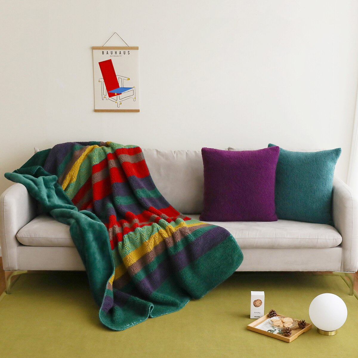 오리고 양면 소프트 퍼 담요-125x175cm (중형), 피콕스윙 오리고 양면 소프트 퍼 담요-125x175cm (중형), 피콕스윙