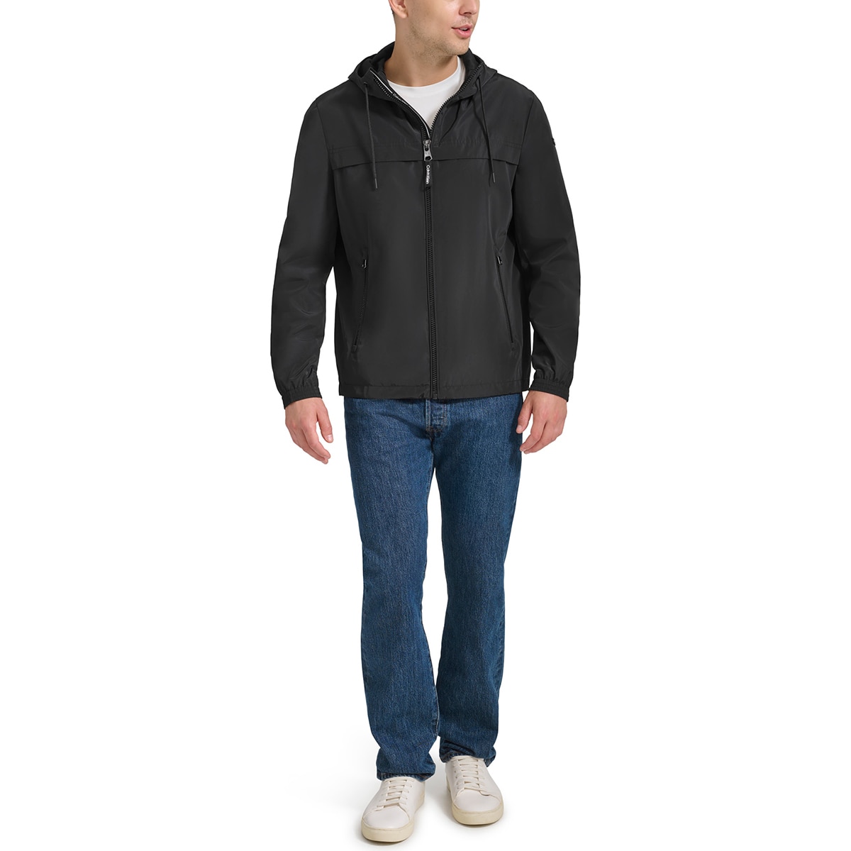 캘빈클라인 남성 바람막이 재킷 - 블랙, L