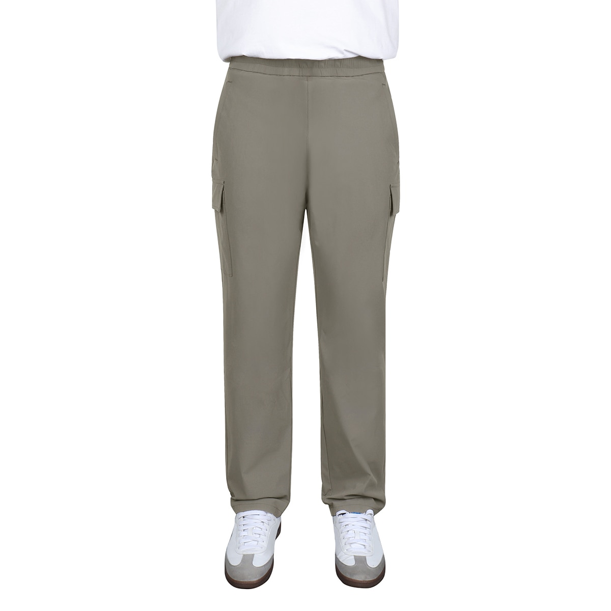 케네스콜 남성 나일론 스판 바지 - 카키, 36