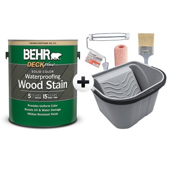 베어 우드스테인 페인트 & 심플 버킷 세트