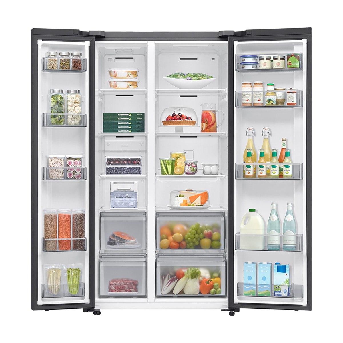 삼성 비스포크 양문형 냉장고 651L, 젠틀블랙 삼성 비스포크 양문형 냉장고 651L, 젠틀블랙