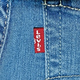 리바이스 여성 725 하이라이즈 부즈컷 청바지 - 미디엄 인디고