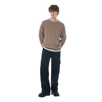 다니엘 에스떼 남성 케이블 니트