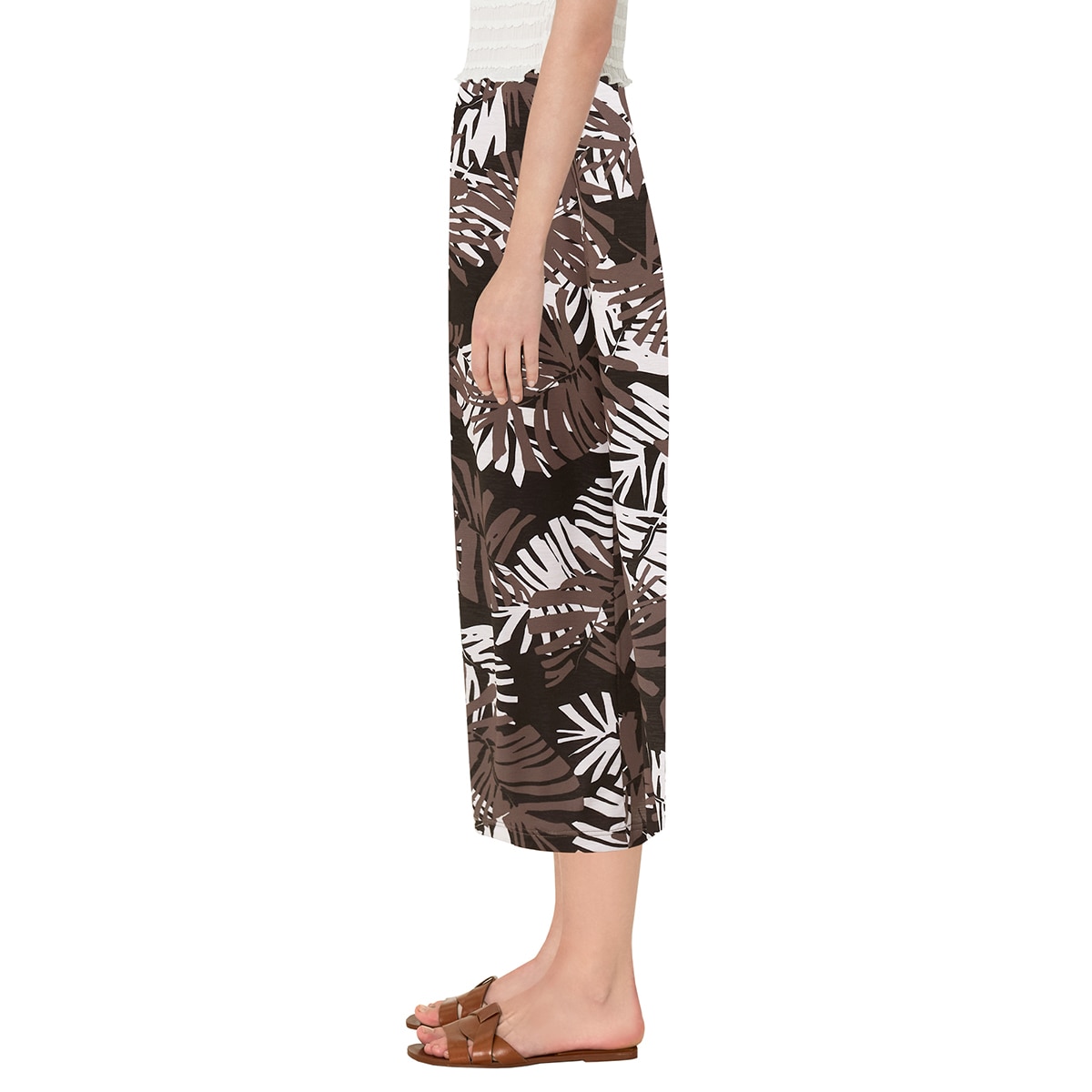 트라이엄프 여성 저지 라운지 바지 2PK - 블랙 (야자수&에스닉), S