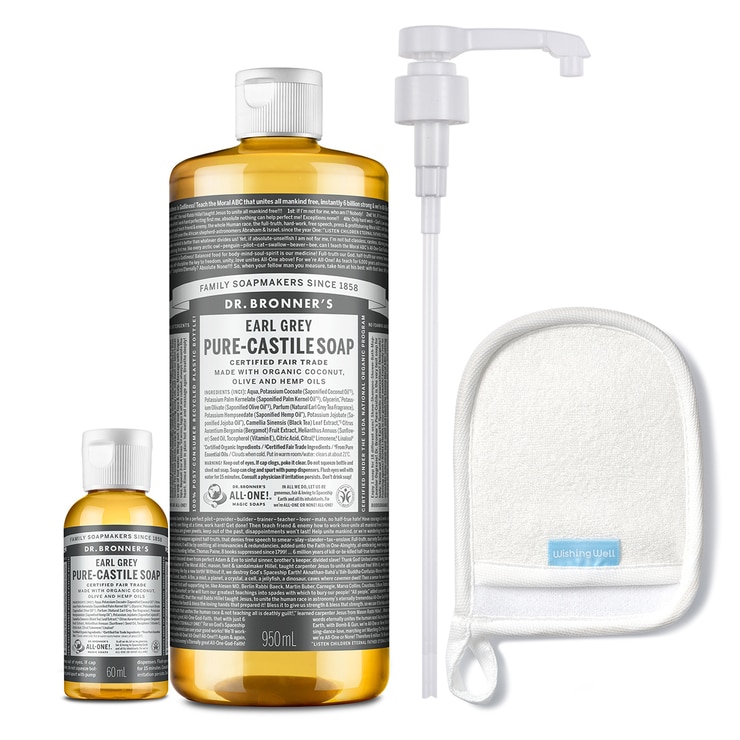 닥터브로너스 캐스틸 솝 클렌저 950ml + 60ml