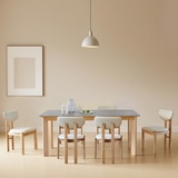 헤이지 세라믹 식탁 세트 6인 - 내츄럴 헤이지 세라믹 식탁 세트 6인 - 내츄럴