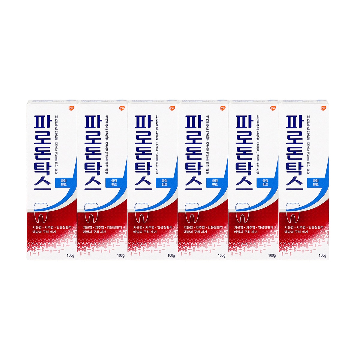 파로돈탁스 쿨링민트 치약 100g x 6