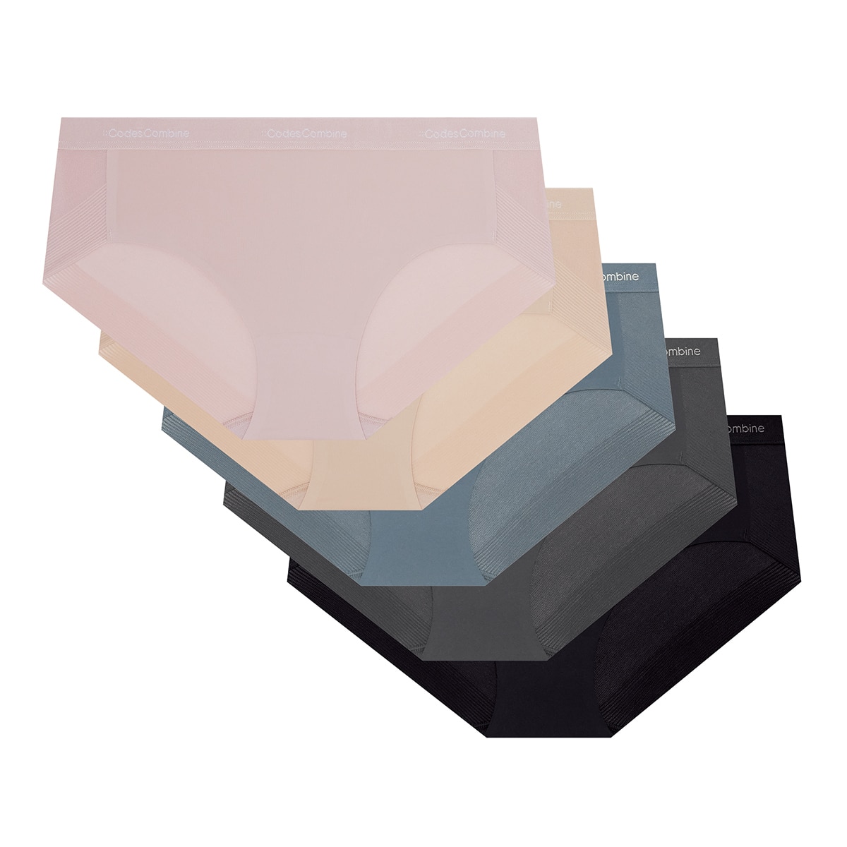 코데즈컴바인 여성 팬티 5매 - 핑크/베이지/블루그레이/다크그레이/블랙, 100 코데즈컴바인 여성 팬티 5매 - 핑크/베이지/블루그레이/다크그레이/블랙, 100