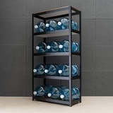 스피드랙 다용도 5단 철제 선반 80 x 40 x 180cm - 블랙